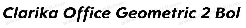 Clarika Office Geometric 2 Bold字体转换